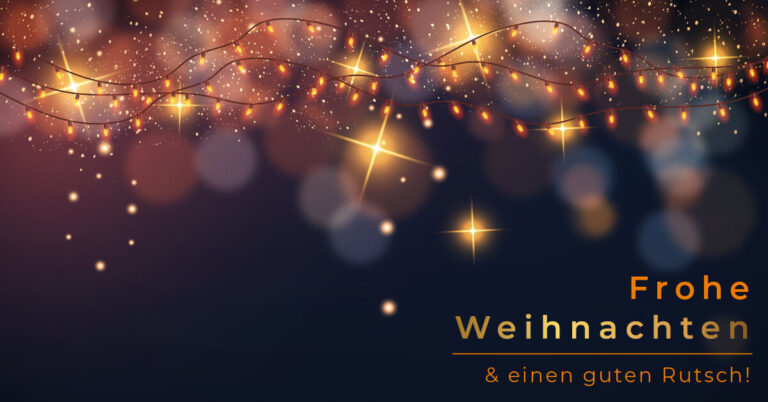 Frohe Weihnachten und einen guten Rutsch ins neue Jahr!