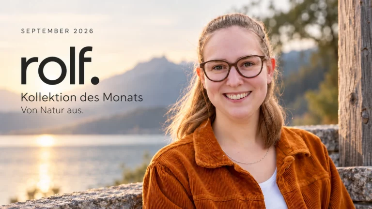 ROLF im September: Brillen aus Holz, Stein und Bohne